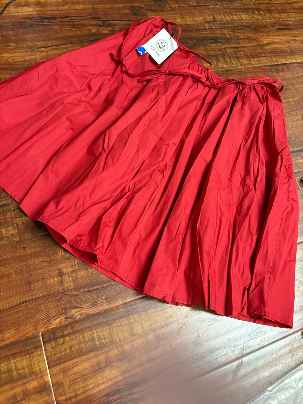 NWT Cider Red Full Circle Skirt- size XL
